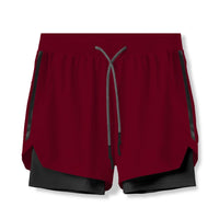 Casual 2-in-1 Basketball Shorts - workout equipememts fitness
