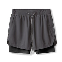 Casual 2-in-1 Basketball Shorts - workout equipememts fitness