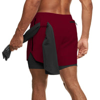 Casual 2-in-1 Basketball Shorts - workout equipememts fitness