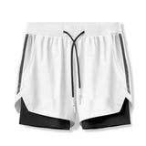 Casual 2-in-1 Basketball Shorts - workout equipememts fitness
