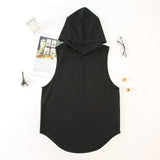 Workout Tank Top Hoodie For Men - workout equipememts fitness