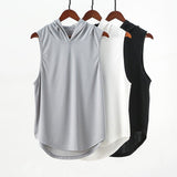 Workout Tank Top Hoodie For Men - workout equipememts fitness
